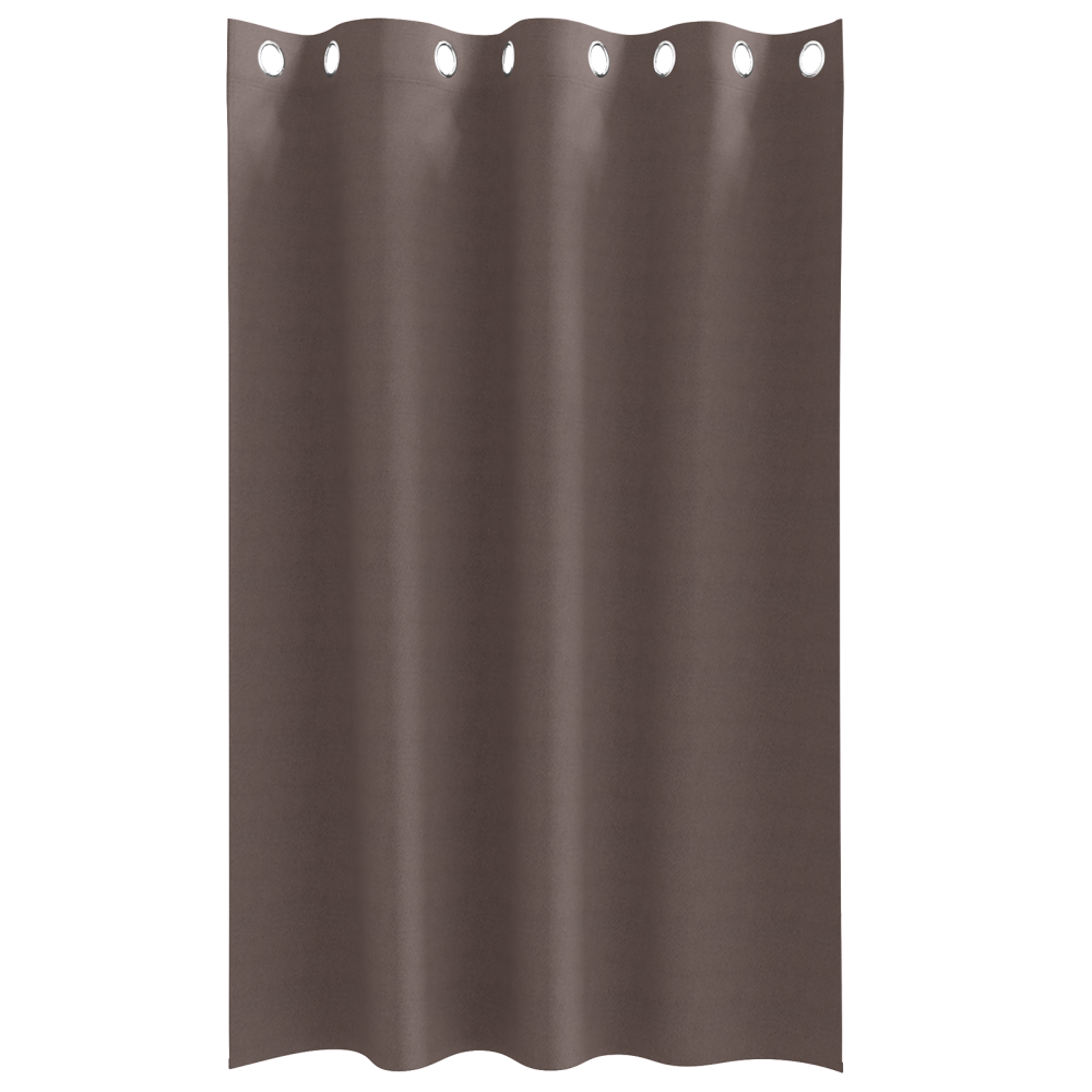 Produktbild för Mörkläggningsgardiner med Ringar 2 pcs Mörkbrun 175 x 140 cm