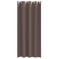 Produktbild för Mörkläggningsgardiner med Ringar 2 pcs Mörkbrun 225 x 140 cm