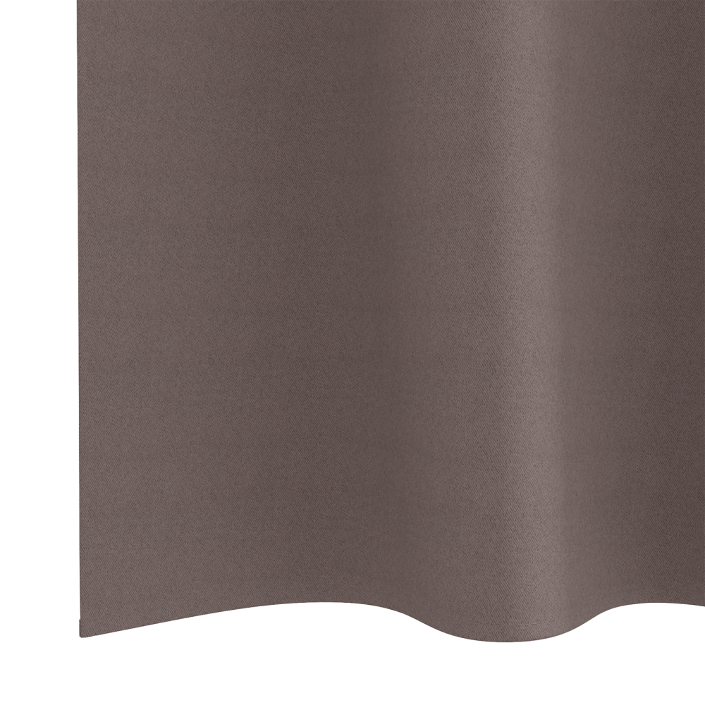 Produktbild för Mörkläggningsgardiner med Ringar 2 pcs Mörkbrun 225 x 140 cm