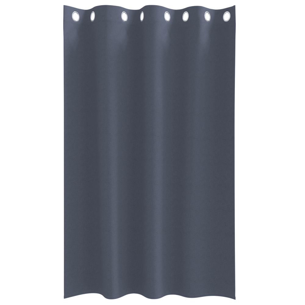 Produktbild för Mörkläggningsgardiner med Ringar 2 pcs Antracit 175 x 140 cm