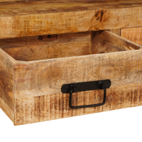 Produktbild för Konsolbord 2 pcs Brun 161 x 33 x 75 cm Massivt mangoträ