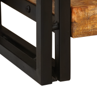 Produktbild för Konsolbord 2 pcs Brun 161 x 33 x 75 cm Massivt mangoträ