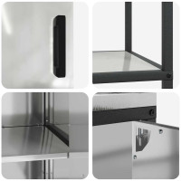 Produktbild för Köksförvaringsset HATTEM 3 pcs Silver Galvaniserat stål