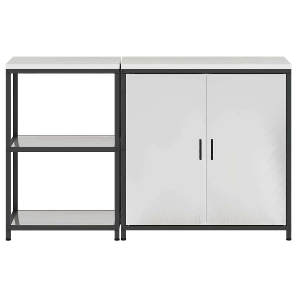Produktbild för Köksförvaringsset HATTEM 2 pcs Silver Rostfritt stål