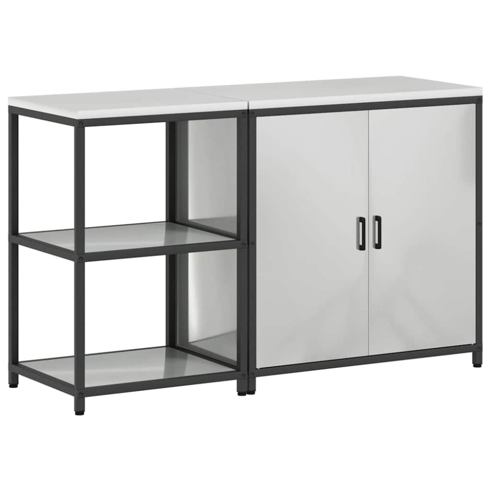 Produktbild för Köksförvaringsset HATTEM 2 pcs Silver Galvaniserat stål