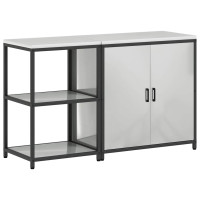 Produktbild för Köksförvaringsset HATTEM 2 pcs Silver Galvaniserat stål