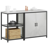 Produktbild för Köksförvaringsset HATTEM 2 pcs Silver Galvaniserat stål