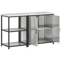 Produktbild för Köksförvaringsset HATTEM 2 pcs Silver Galvaniserat stål