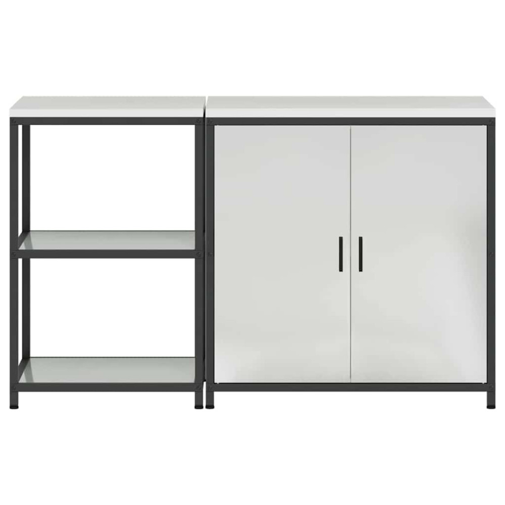 Produktbild för Köksförvaringsset HATTEM 2 pcs Silver Galvaniserat stål
