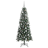 Produktbild för Konstgjord julgran Grön 180 cm PVC och Plast och Stål