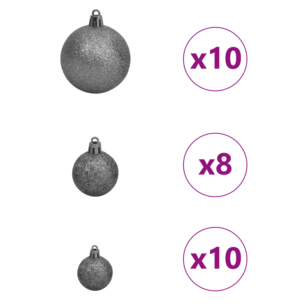 Produktbild för Konstgjord julgran Grön 180 cm PVC och Plast och Stål