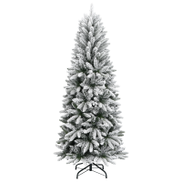 Produktbild för Konstgjord julgran Vit 180 cm PVC, Plast, Stål och PE