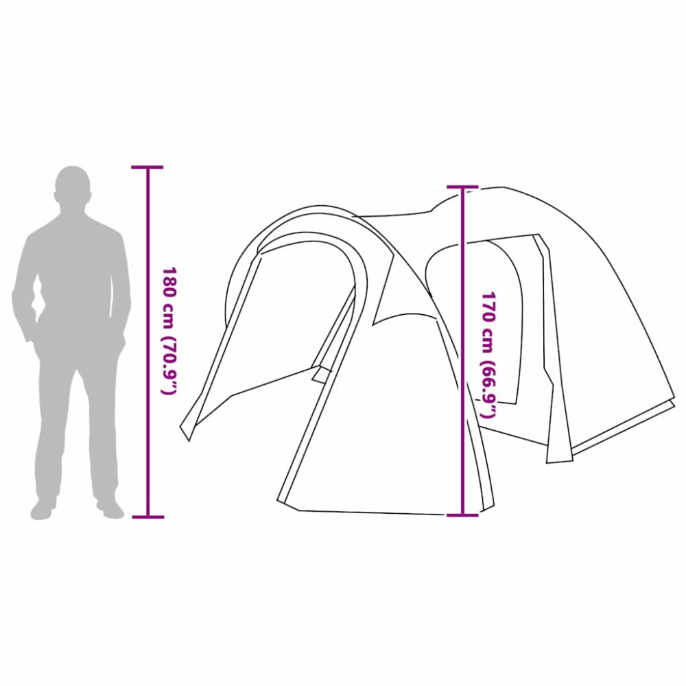 Produktbild för Dome Tält Kupol med tak med lagring Blå 384 x 254 x 170 cm