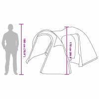 Produktbild för Dome Tält Kupol med tak med lagring Blå 384 x 254 x 170 cm