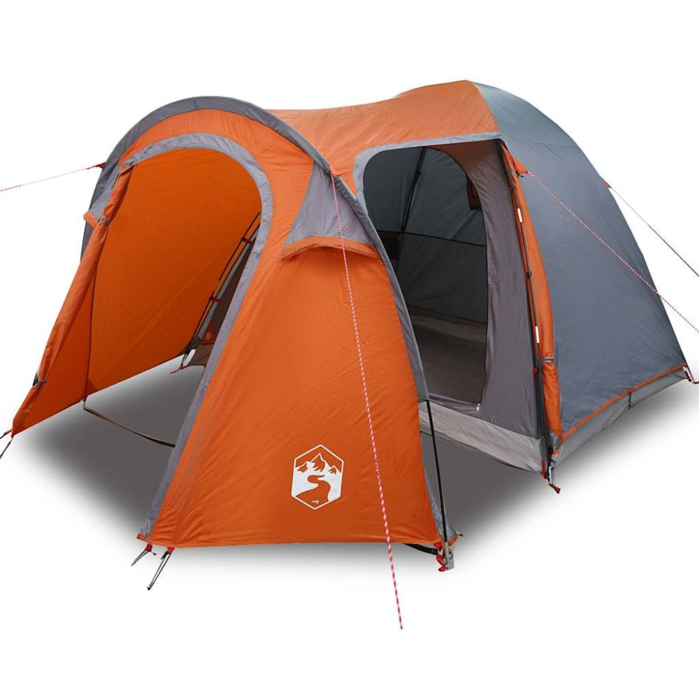 Produktbild för Dome Tält Kupol med tak Grå och orange 384 x 254 x 170 cm