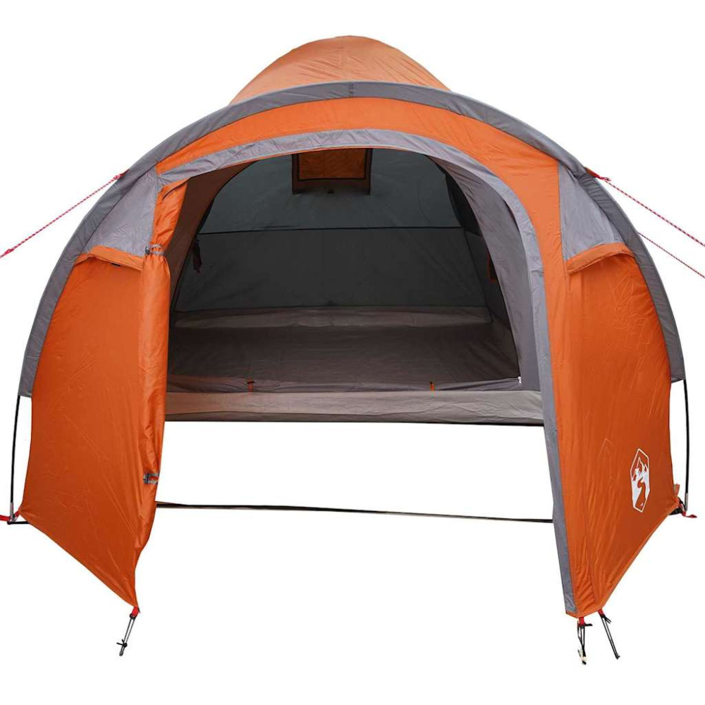 Produktbild för Dome Tält Kupol med tak Grå och orange 384 x 254 x 170 cm