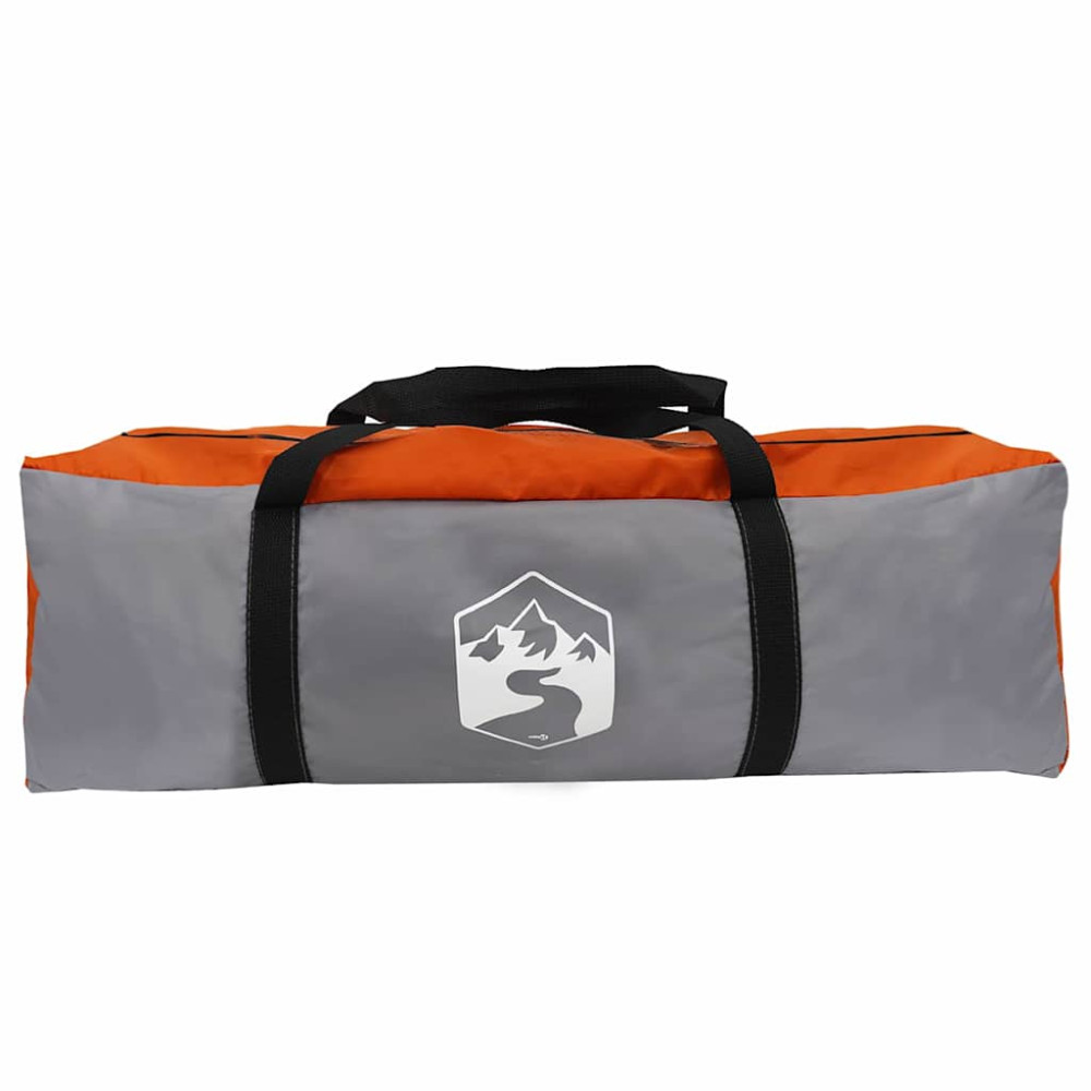 Produktbild för Dome Tält Kupol med tak Grå och orange 384 x 254 x 170 cm