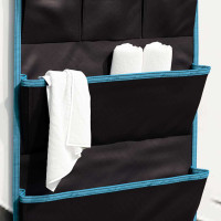 Produktbild för Förvaringspåse med lagring Svart 66 x 40 cm oxford