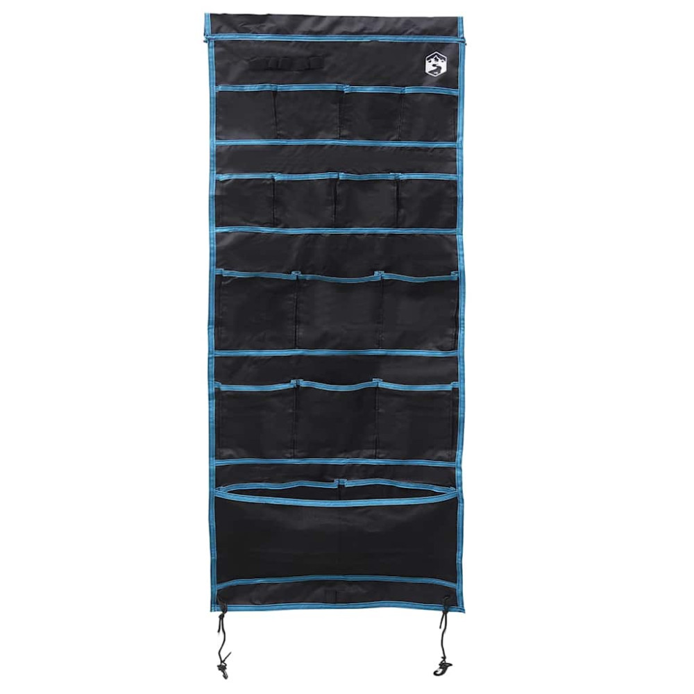 Produktbild för Förvaringspåse med lagring Svart och blå 125 x 48 cm oxford
