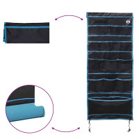 Produktbild för Förvaringspåse med lagring Svart och blå 125 x 48 cm oxford
