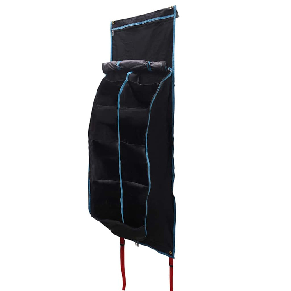 Produktbild för Förvaringspåse med lagring Svart och blå 140 x 43 cm oxford