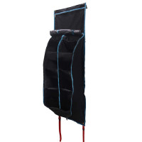 Produktbild för Förvaringspåse med lagring Svart och blå 140 x 43 cm oxford