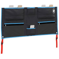 Produktbild för Förvaringspåse med lagring Svart och blå 98 x 47 cm oxford