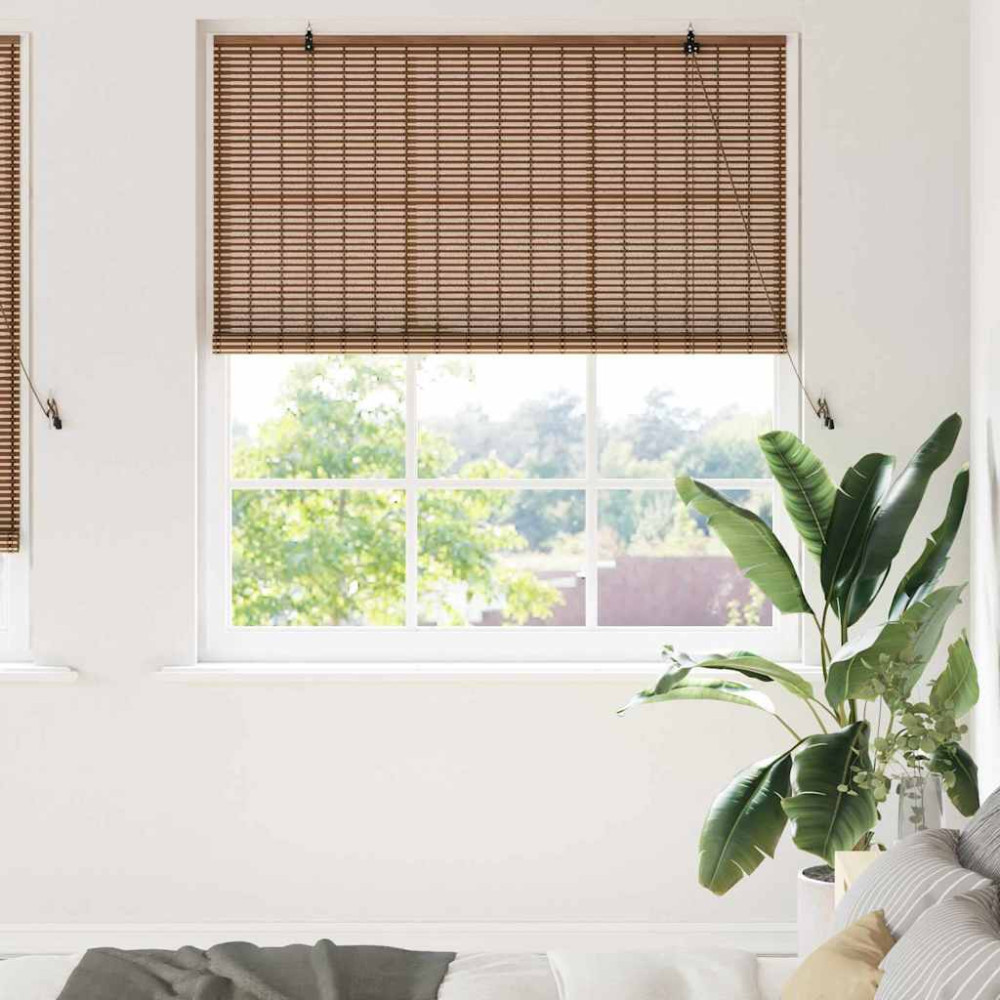 Produktbild för Rullgardin Brun 150 x 220 cm Bambu