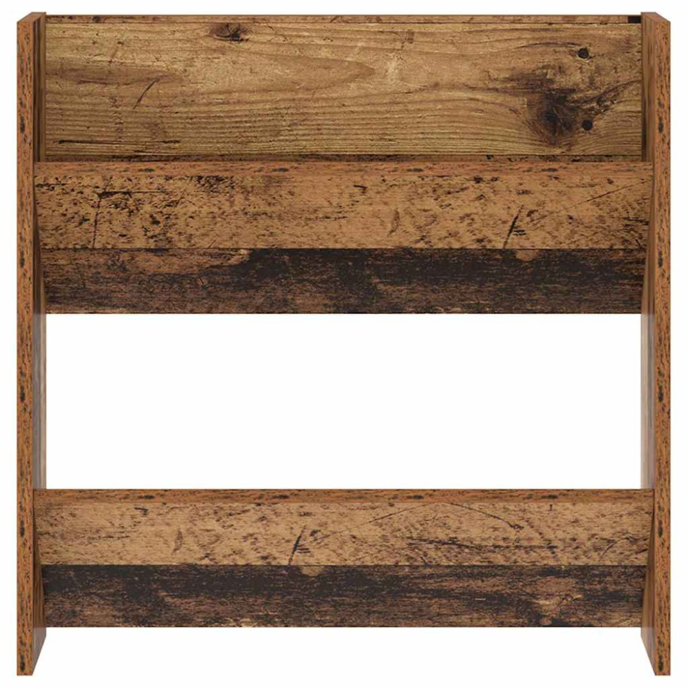 Produktbild för Skoskåp med hylla Gammalt trä 60 x 18 x 60 cm Konstruerat trä