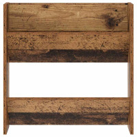 Produktbild för Skoskåp med hylla Gammalt trä 60 x 18 x 60 cm Konstruerat trä