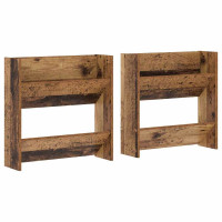 Produktbild för Skoskåp 2 pcs Gammalt trä 60 x 18 x 60 cm Konstruerat trä