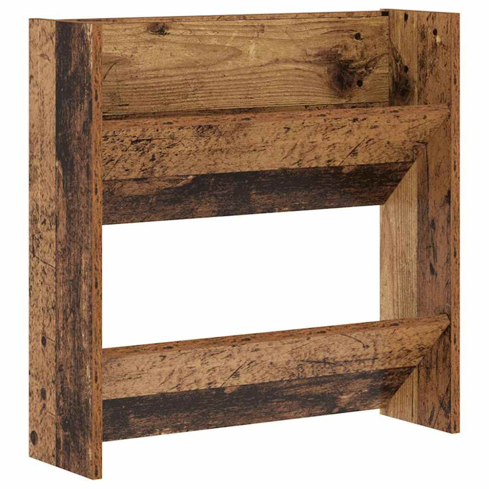 Produktbild för Skoskåp 2 pcs Gammalt trä 60 x 18 x 60 cm Konstruerat trä