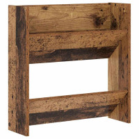 Produktbild för Skoskåp 2 pcs Gammalt trä 60 x 18 x 60 cm Konstruerat trä