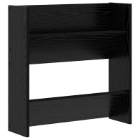 Produktbild för Skoskåp 2 pcs Svart Ek 60 x 18 x 60 cm Konstruerat trä