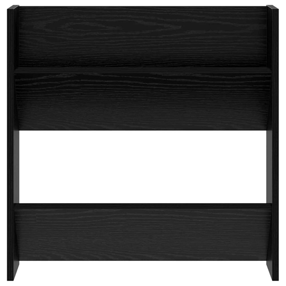 Produktbild för Skoskåp 2 pcs Svart Ek 60 x 18 x 60 cm Konstruerat trä