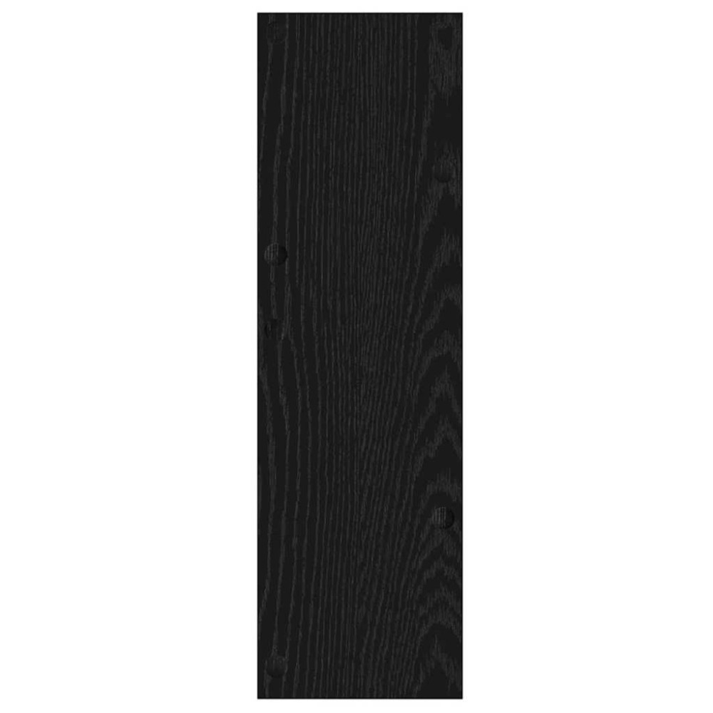 Produktbild för Skoskåp 2 pcs Svart Ek 60 x 18 x 60 cm Konstruerat trä