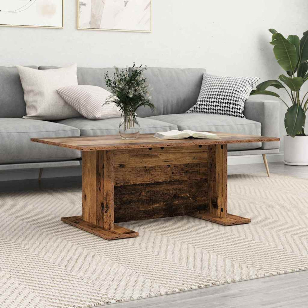 Produktbild för Kaffeebord Gammalt trä 103.5 x 60 x 40 cm Konstruerat trä