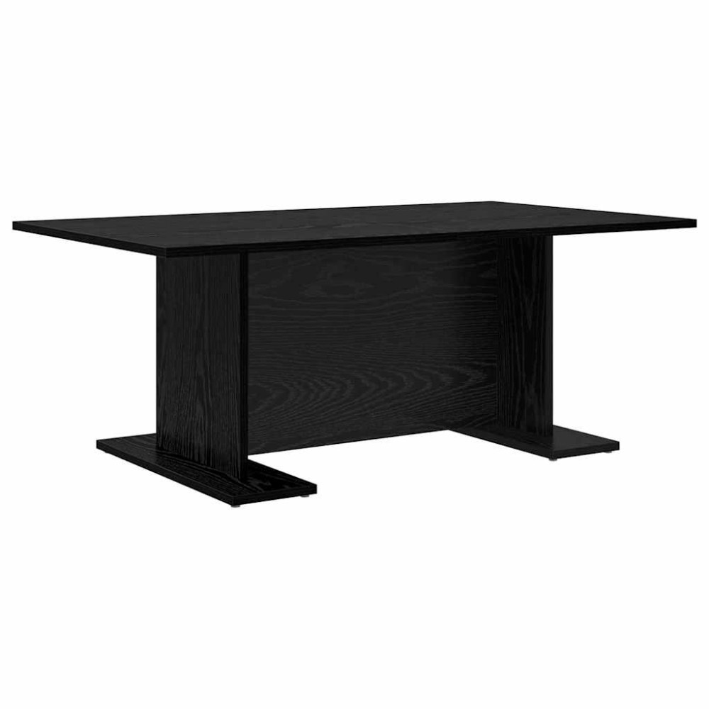 Produktbild för Kaffeebord Svart ek 103.5 x 60 x 40 cm Konstruerat trä