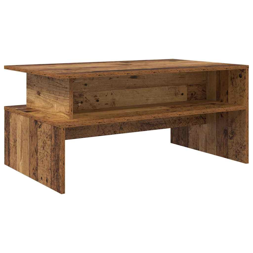 Produktbild för Kaffeebord Gammalt trä 90 x 55 x 42,5 cm Konstruerat trä