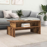 Produktbild för Kaffeebord Gammalt trä 90 x 55 x 42,5 cm Konstruerat trä