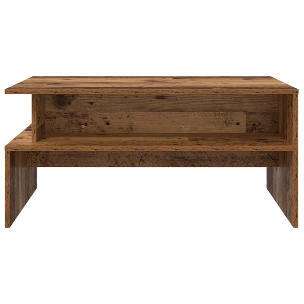 Produktbild för Kaffeebord Gammalt trä 90 x 55 x 42,5 cm Konstruerat trä