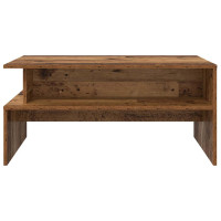 Produktbild för Kaffeebord Gammalt trä 90 x 55 x 42,5 cm Konstruerat trä