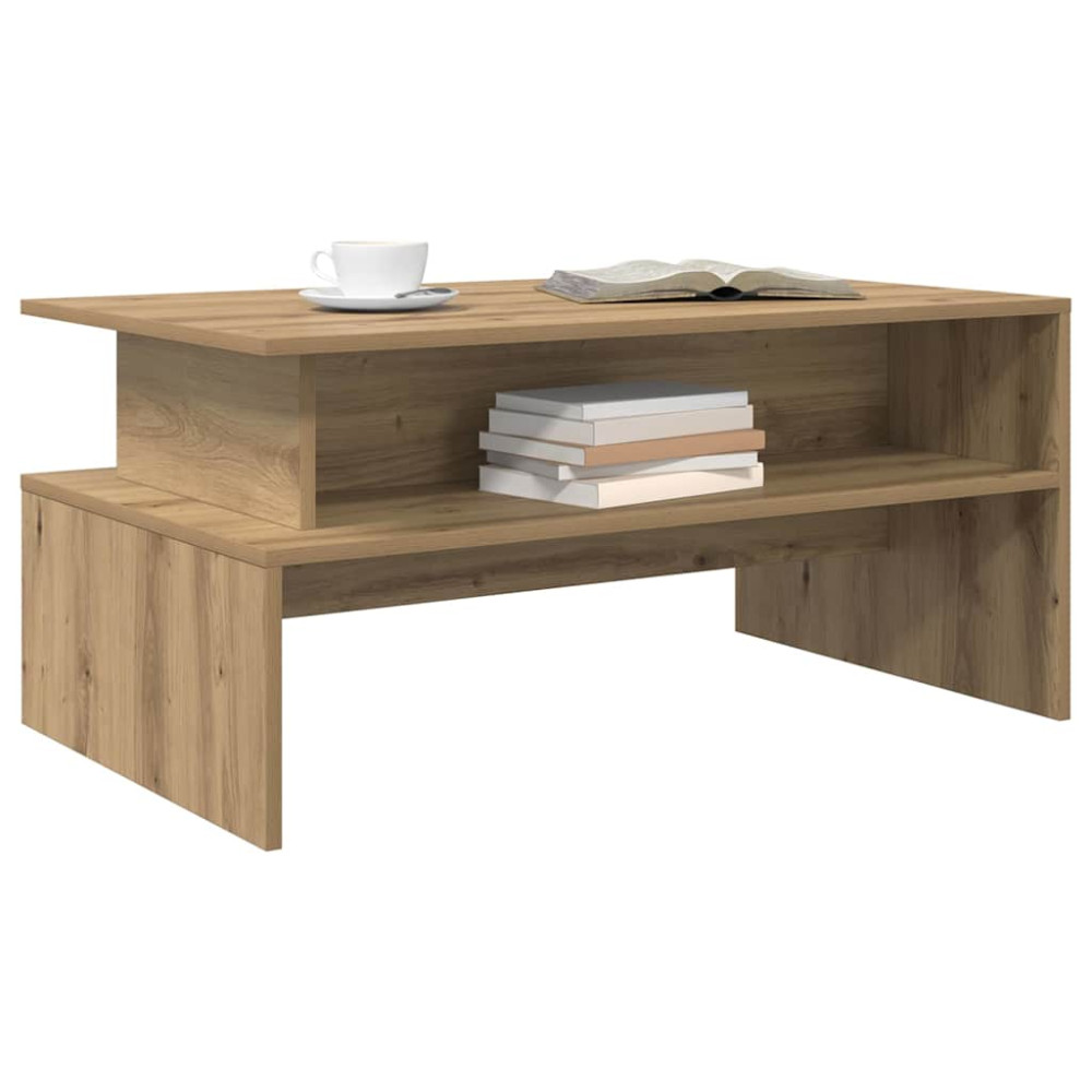 Produktbild för Kaffeebord Artisan Ek 90 x 55 x 42,5 cm Konstruerat trä