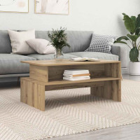 Produktbild för Kaffeebord Artisan Ek 90 x 55 x 42,5 cm Konstruerat trä
