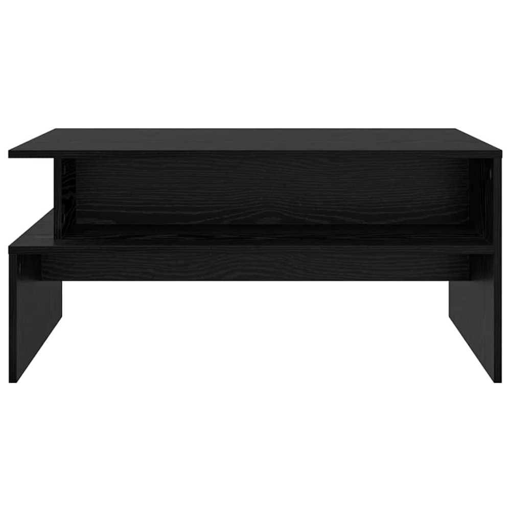 Produktbild för Kaffeebord Svart Ek 90 x 55 x 42,5 cm Konstruerat trä