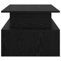 Produktbild för Kaffeebord Svart Ek 90 x 55 x 42,5 cm Konstruerat trä