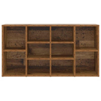 Produktbild för Skobänk Gammalt trä 103 x 30 x 54,5 cm Konstruerat trä