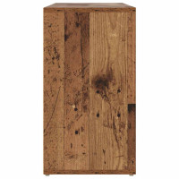 Produktbild för Skobänk Gammalt trä 103 x 30 x 54,5 cm Konstruerat trä