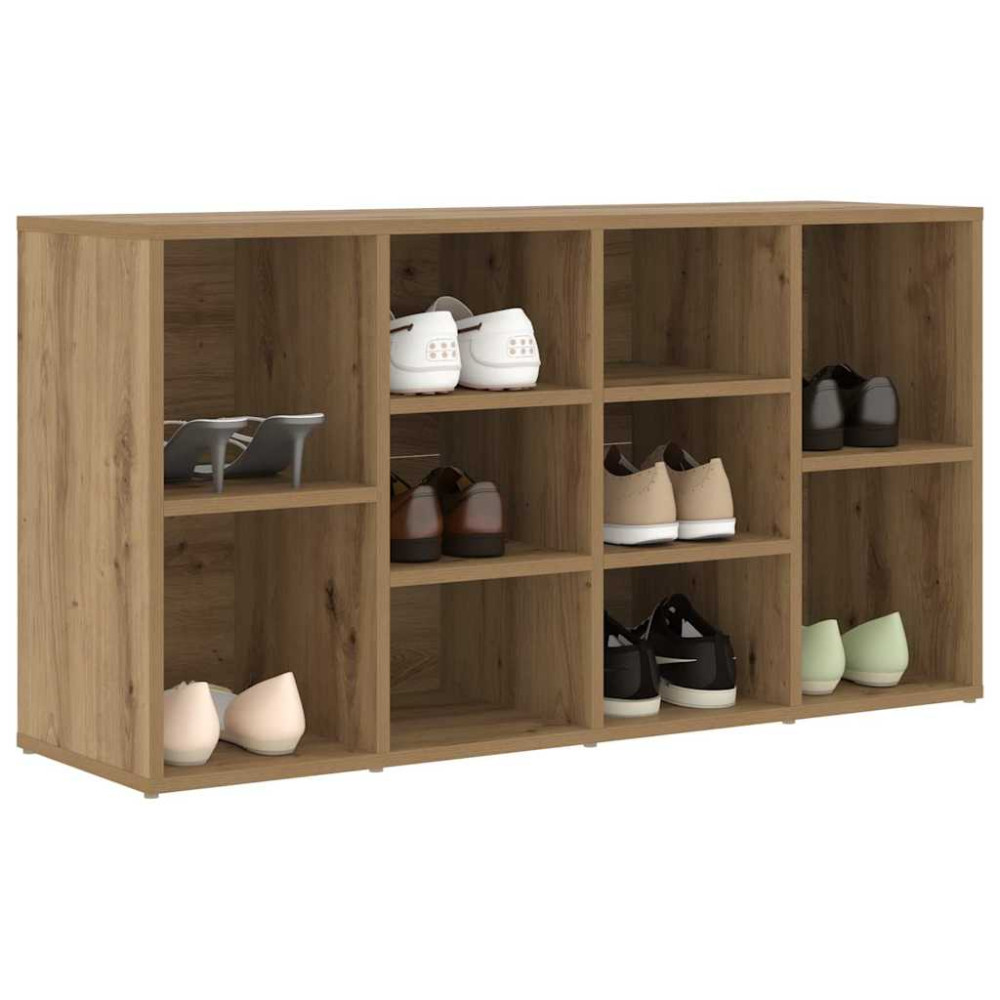 Produktbild för Skobänk med hylla Artisan Ek 103 x 30 x 54,5 cm Konstruerat trä