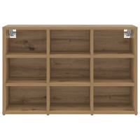 Produktbild för Skoskåp med hylla Artisan Ek 77,5 x 30 x 51 cm Konstruerat trä